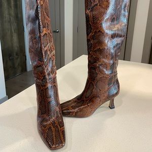 Sam Edelman Samira Snake Skin Heeled Boots